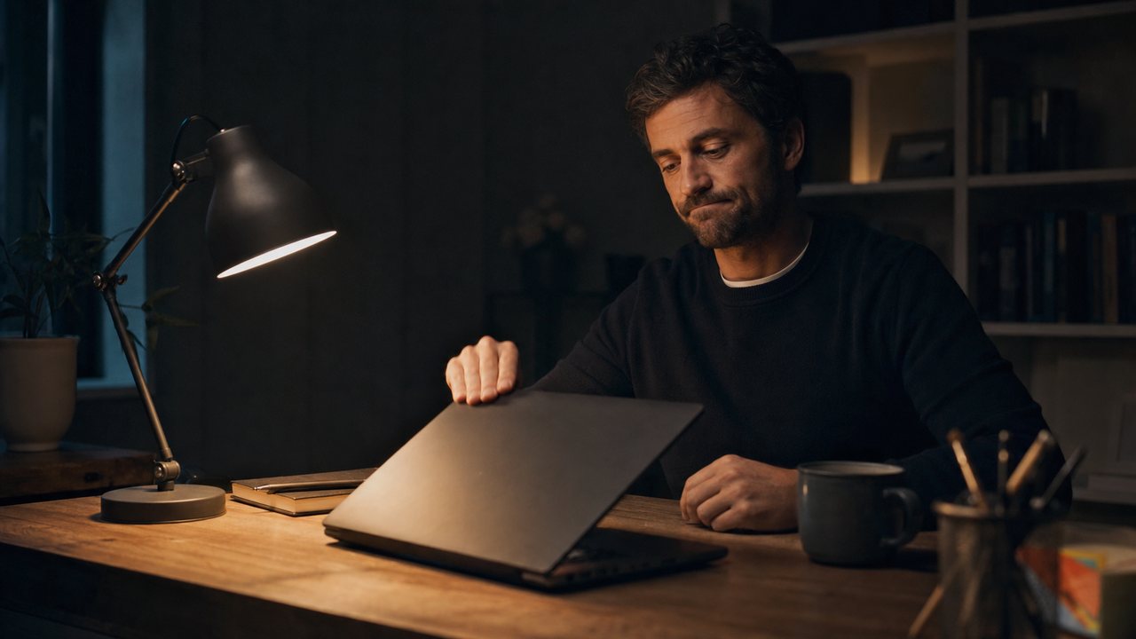 A person reading search results about retatrutide, realizing there is no legal way to buy it